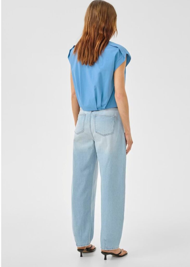 MWSunna sleeveless shirt m/glidelås blå
