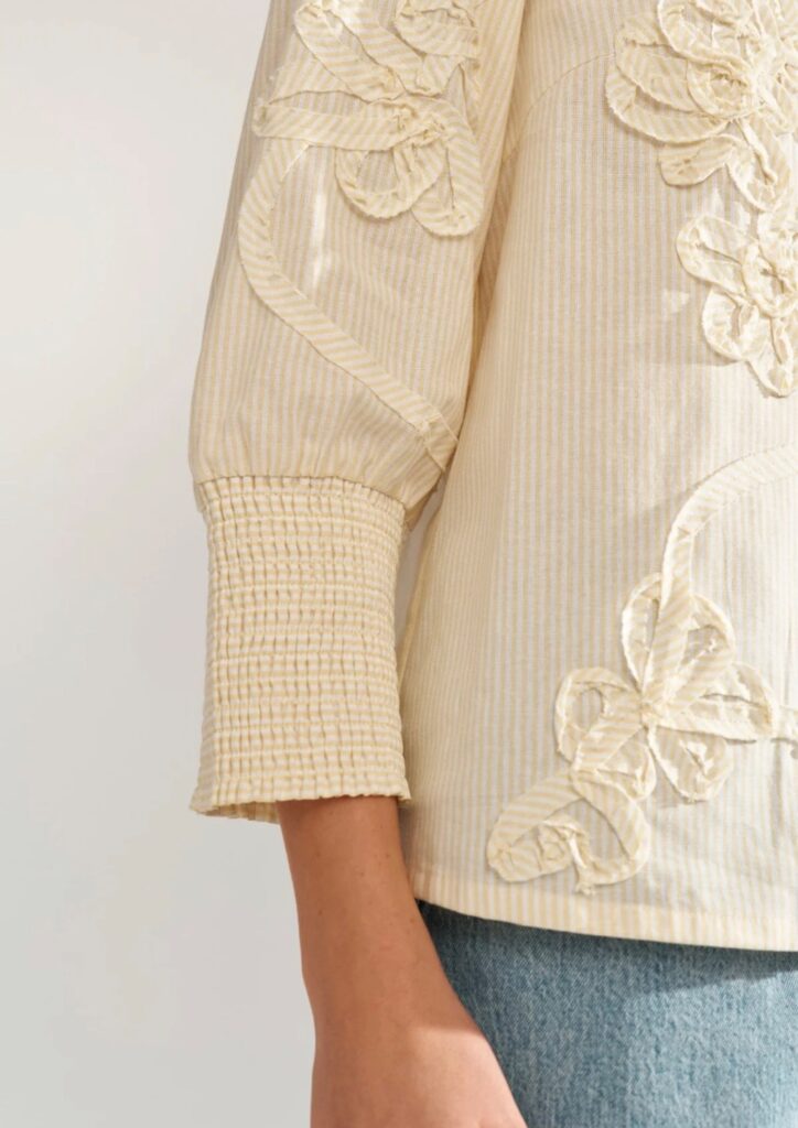 NUEMELIA shirt 1031 popcorn gul