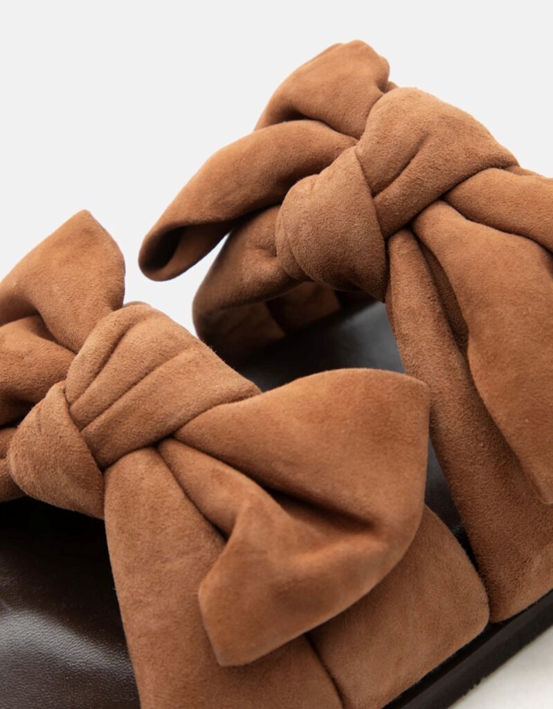 Summer dream suede sløyfe cognac
