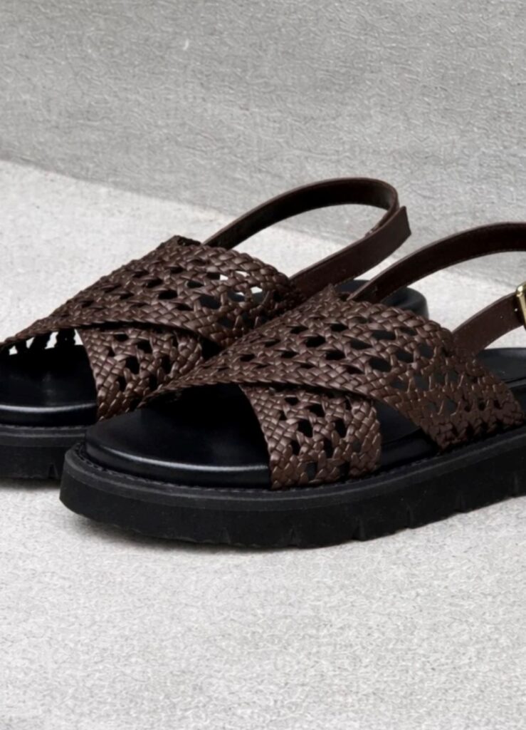 Summertime sandal dark brown