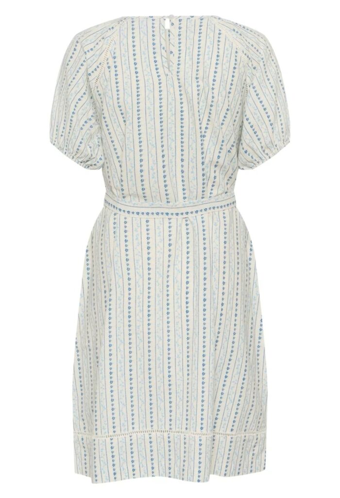 RajaSZ dress ice vallarta flower strip krem