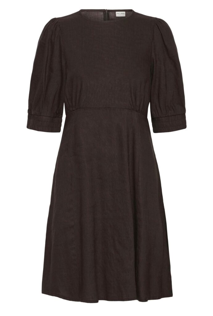 PZLUCA ss dress espresso brun