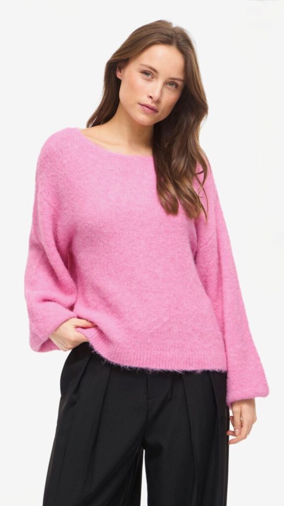 VIMARLEY L/S knit pullover noos fiji flower rosa