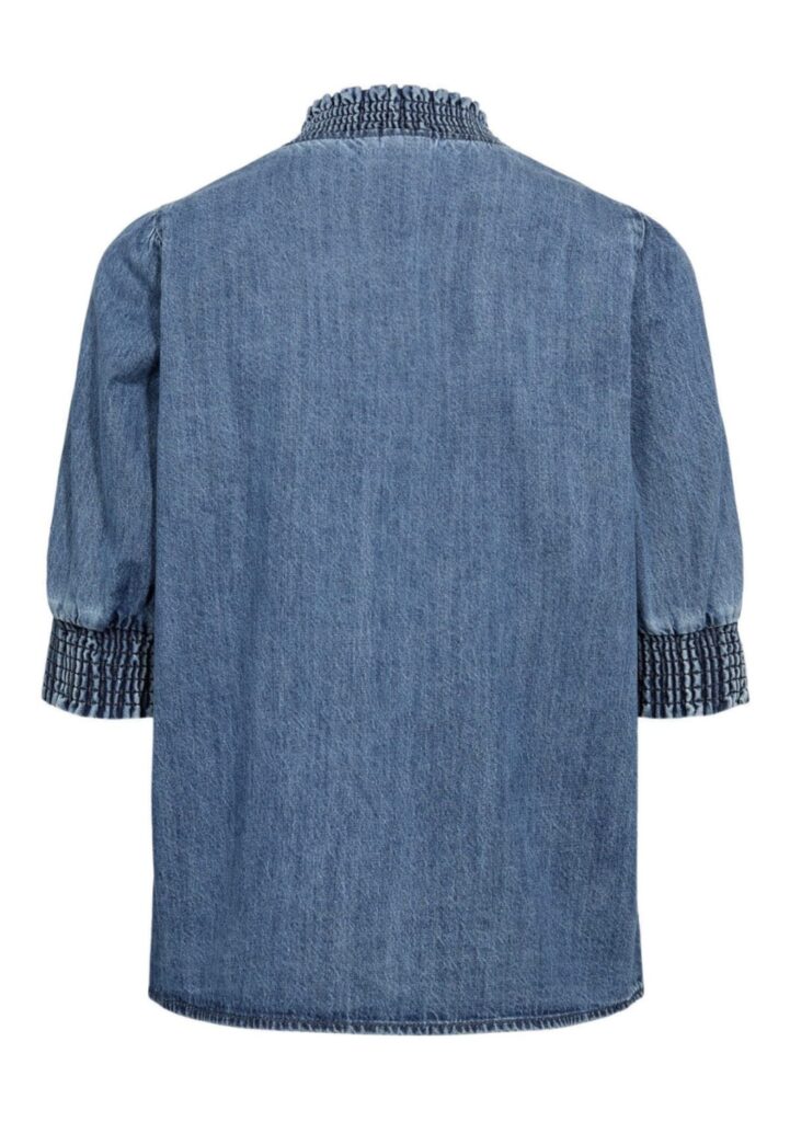 NUZANDIE shirt medium blue denim