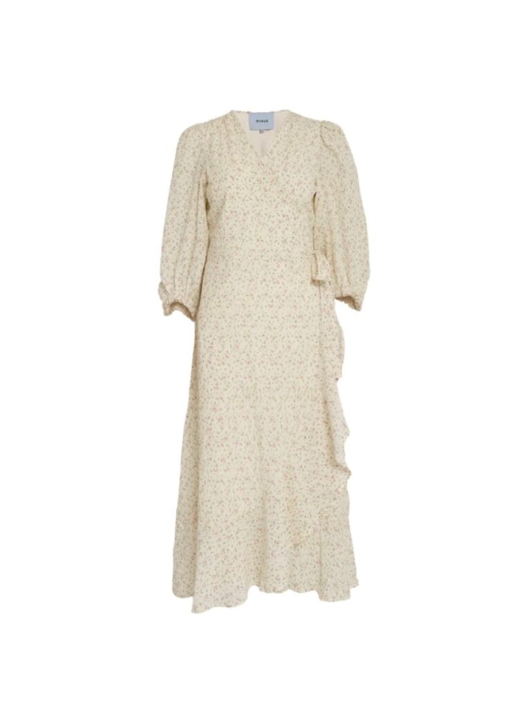 MSMercine wrap dress orchid flower print
