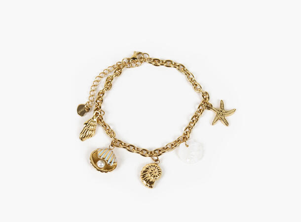 NOHR Malin Armbånd med charms Gull