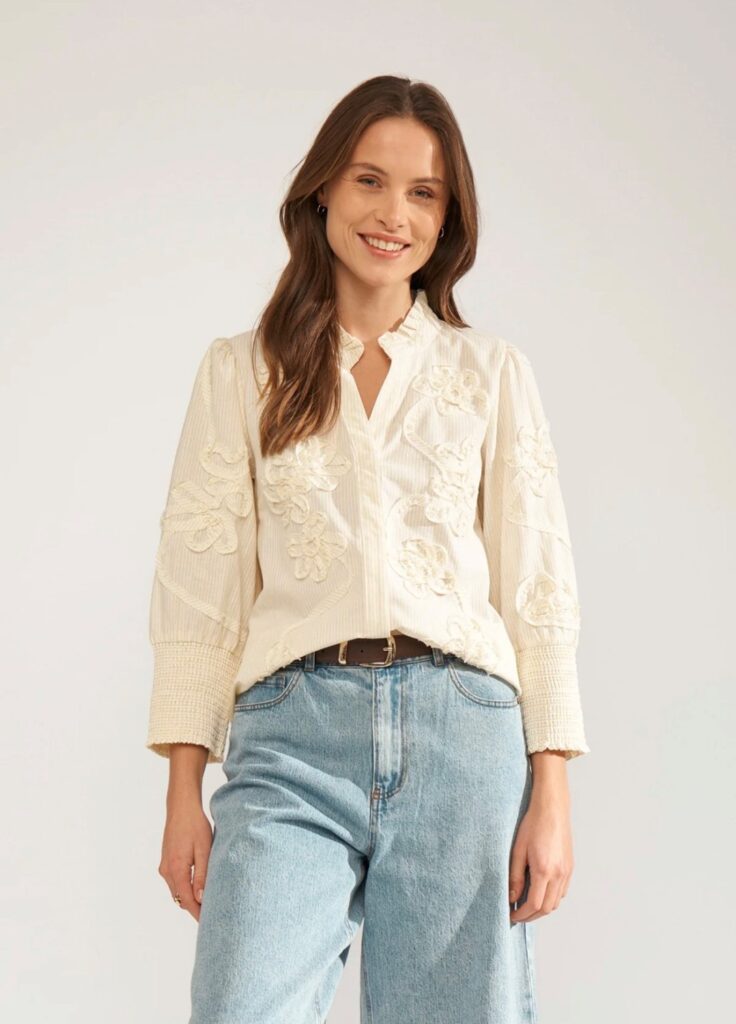 NUEMELIA shirt 1031 popcorn gul