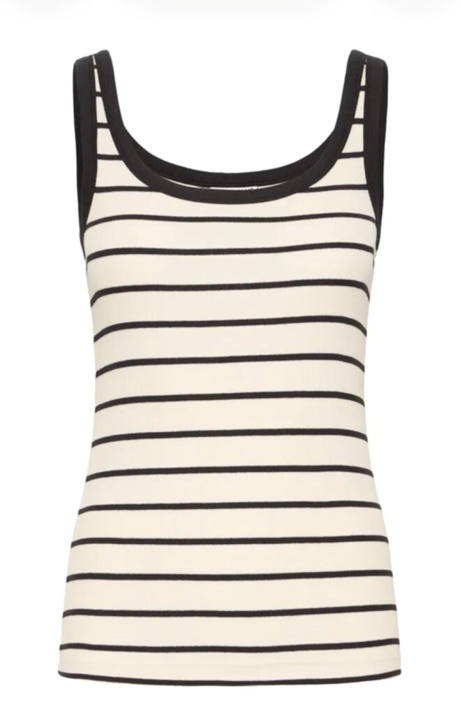 PZALLESIA top striped cloud dancer
