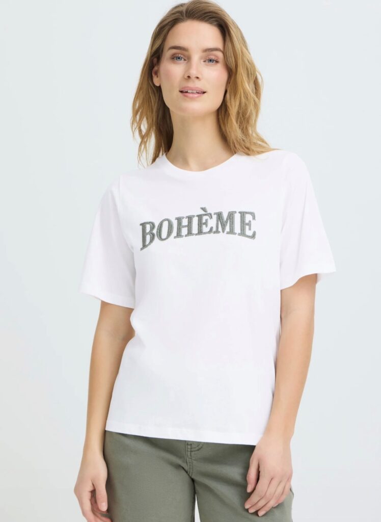 PZCHELSEA t-short BOHÈME hvit