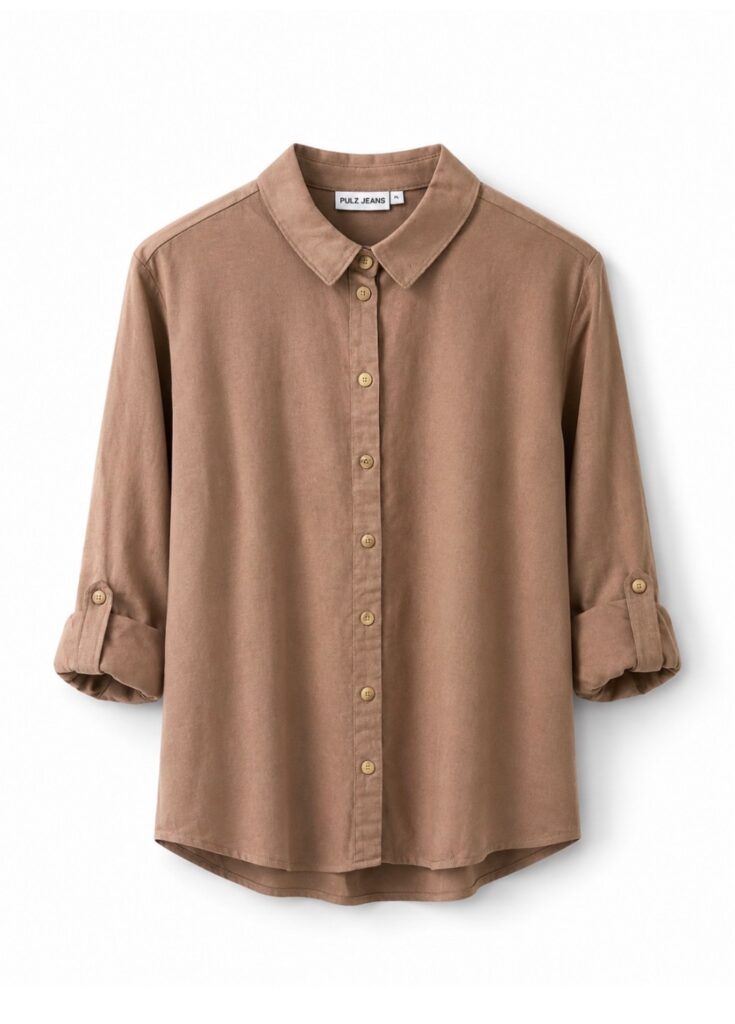 PZLUCA ls shirt walnut brun