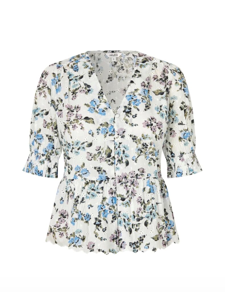 ROISIN EMB print shana blouse blomster