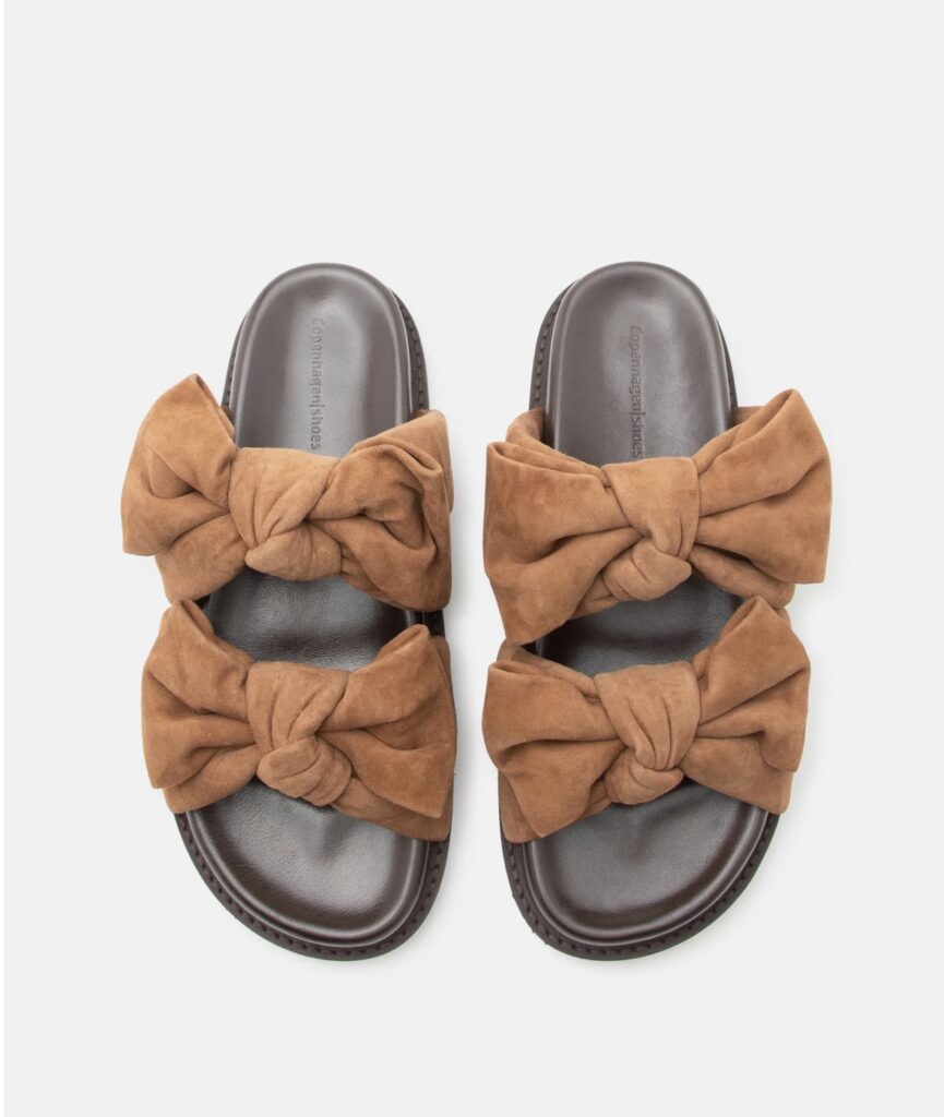 Summer dream suede sløyfe cognac
