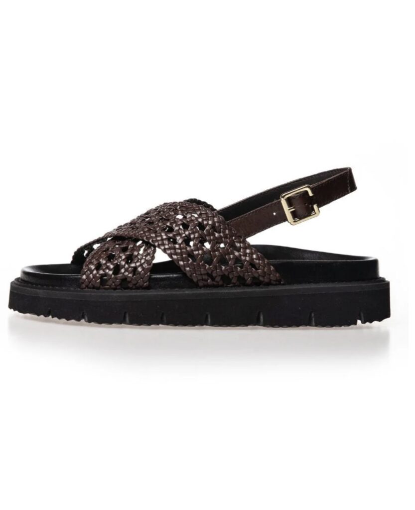 Summertime sandal dark brown