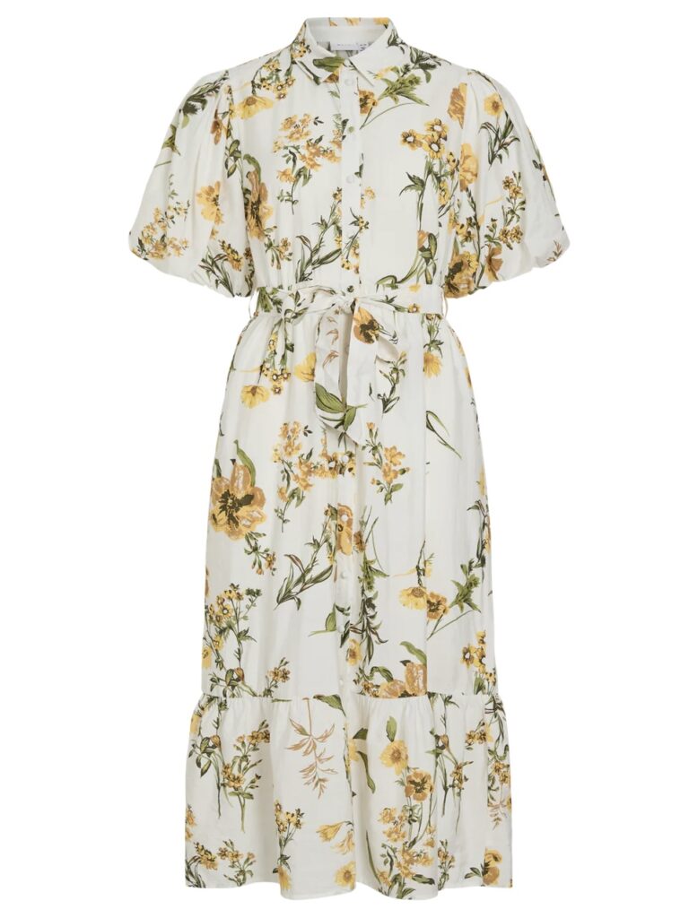 Vialinia sol 2/4 midi shirt dress Blomster