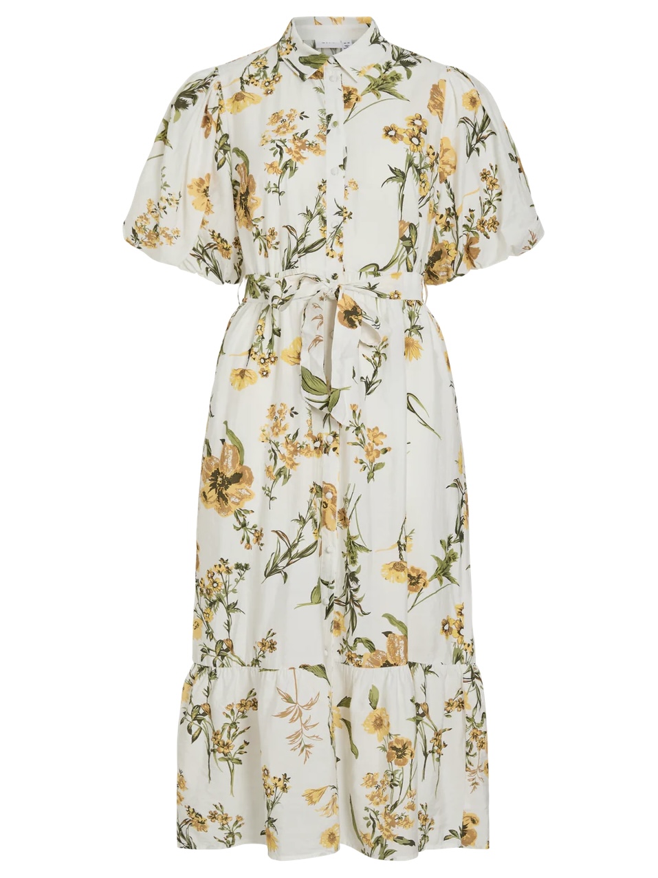 Vialinia sol 2/4 midi shirt dress Blomster