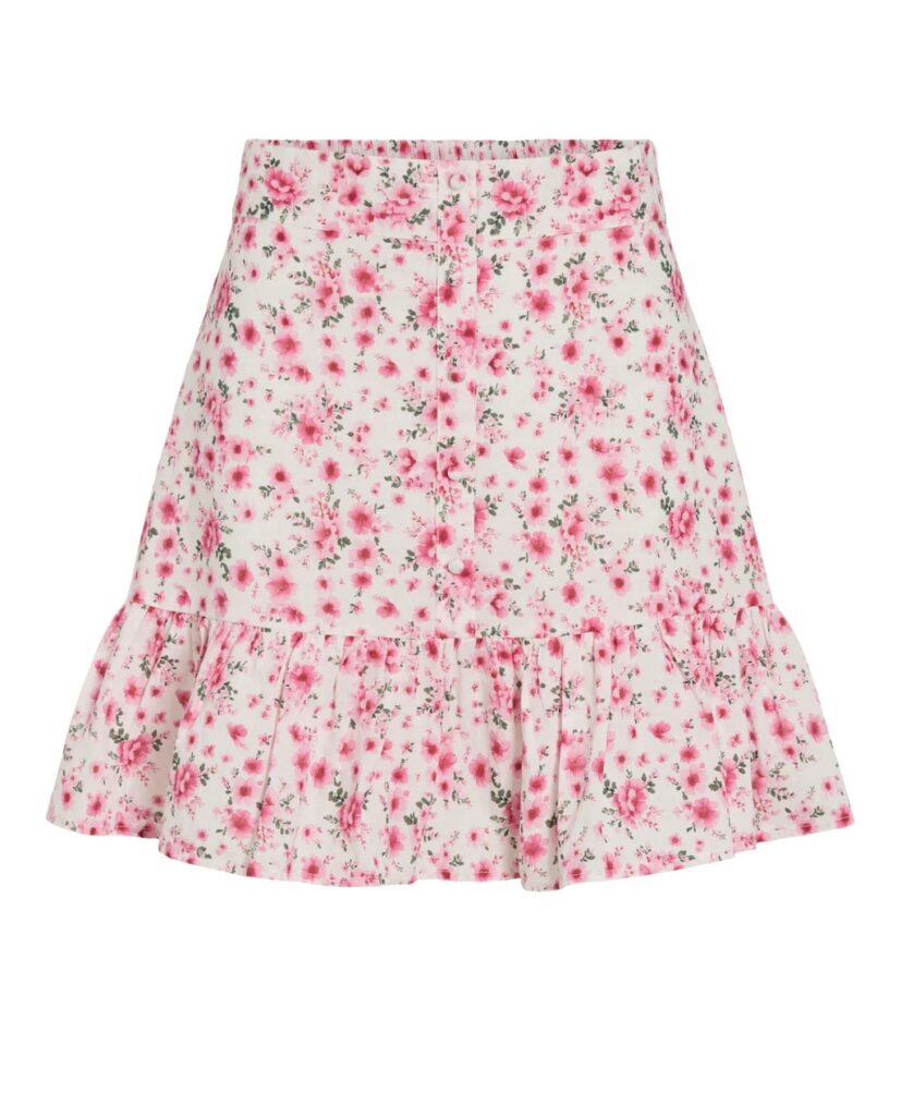 VIELLA FIA hw short skirt blomster rosa