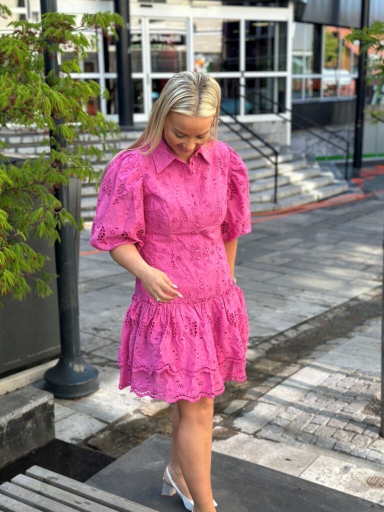 VISMILLA 2/4 short dress rosa