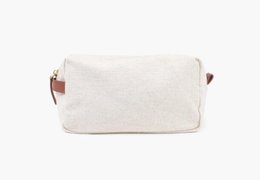 NOHR luca canvas toalettmappe offwhite
