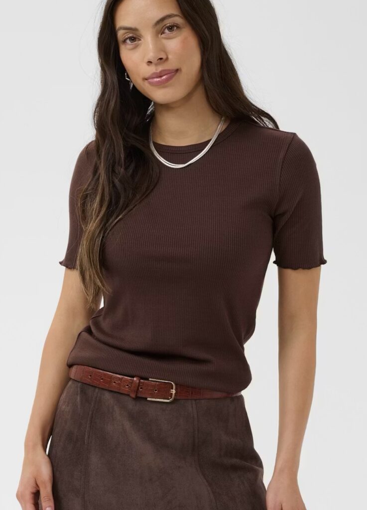 OlaliaSZ ss t-shirt chocolate brun