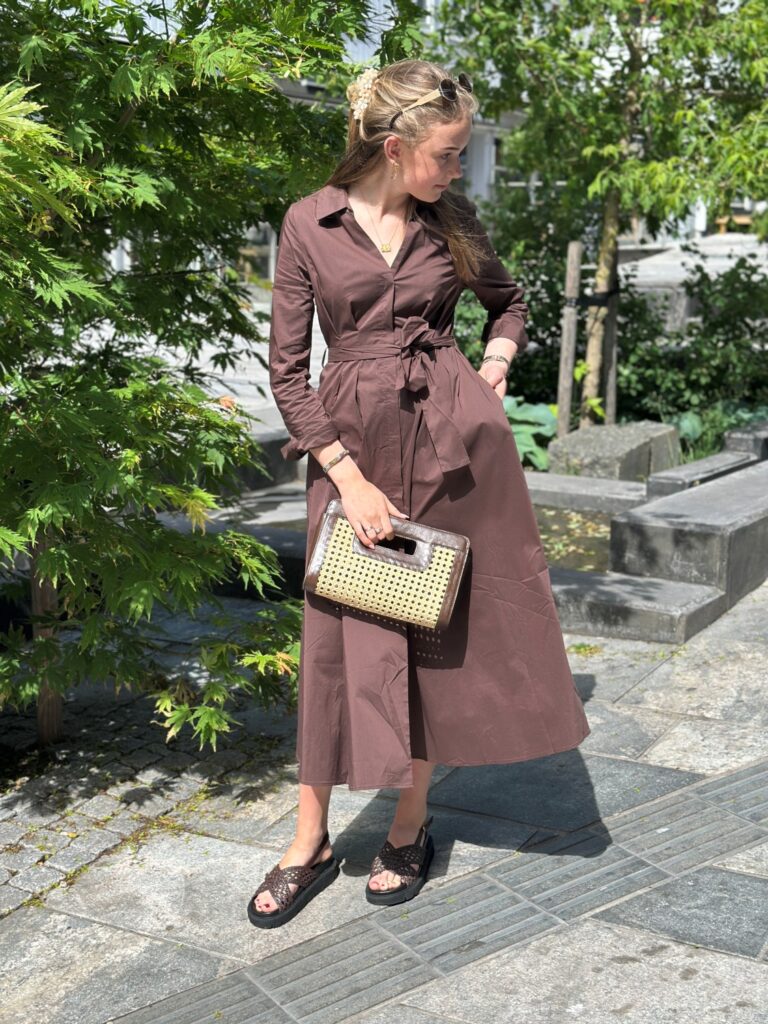CUelna Antoinett Dress Coffee Bean