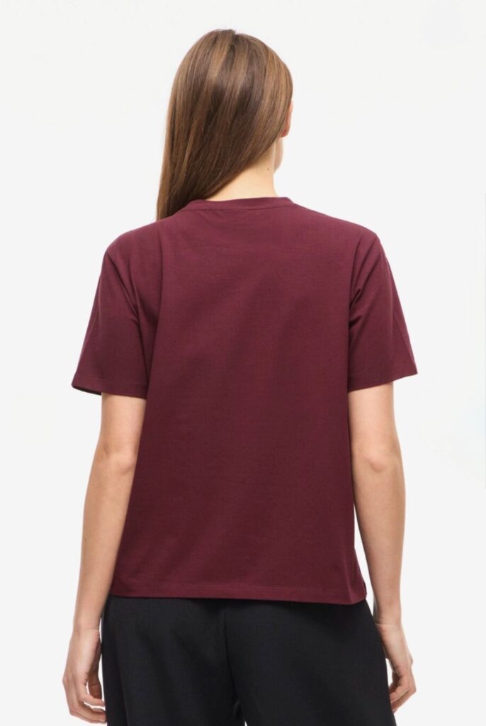 VINORA s/s t-shirt port royale brugunder