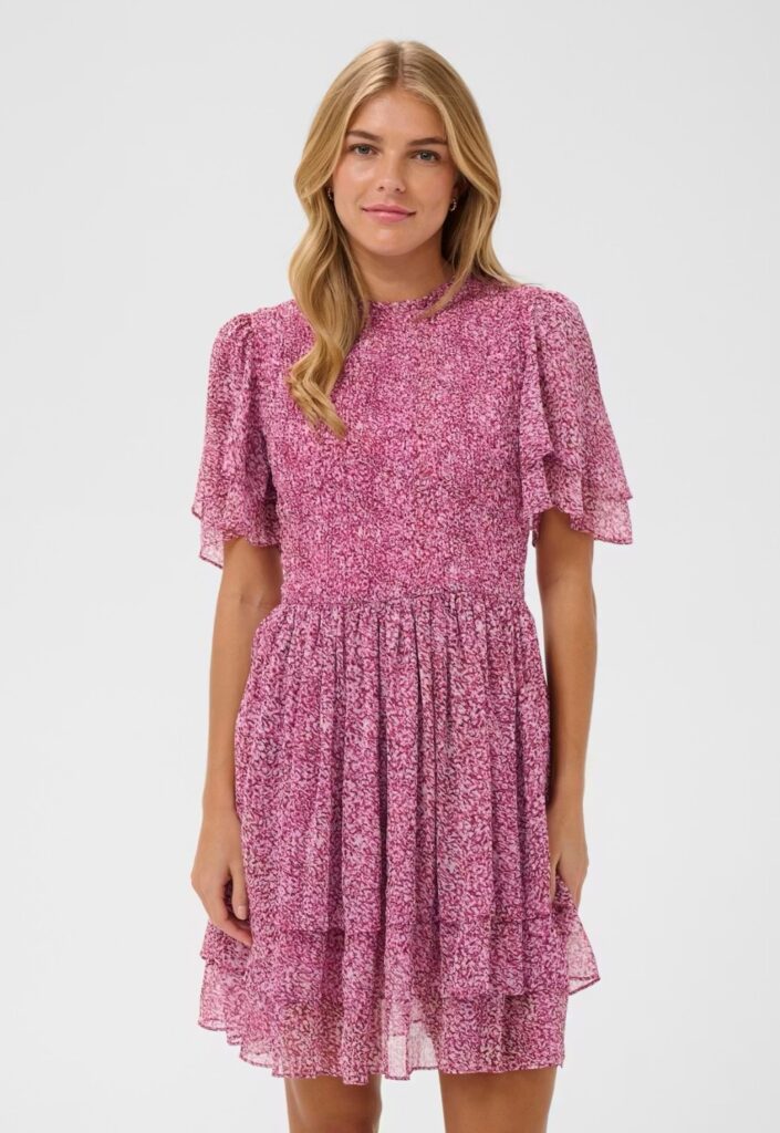 RachilSZ short dress rasberry rose camouflage rosa