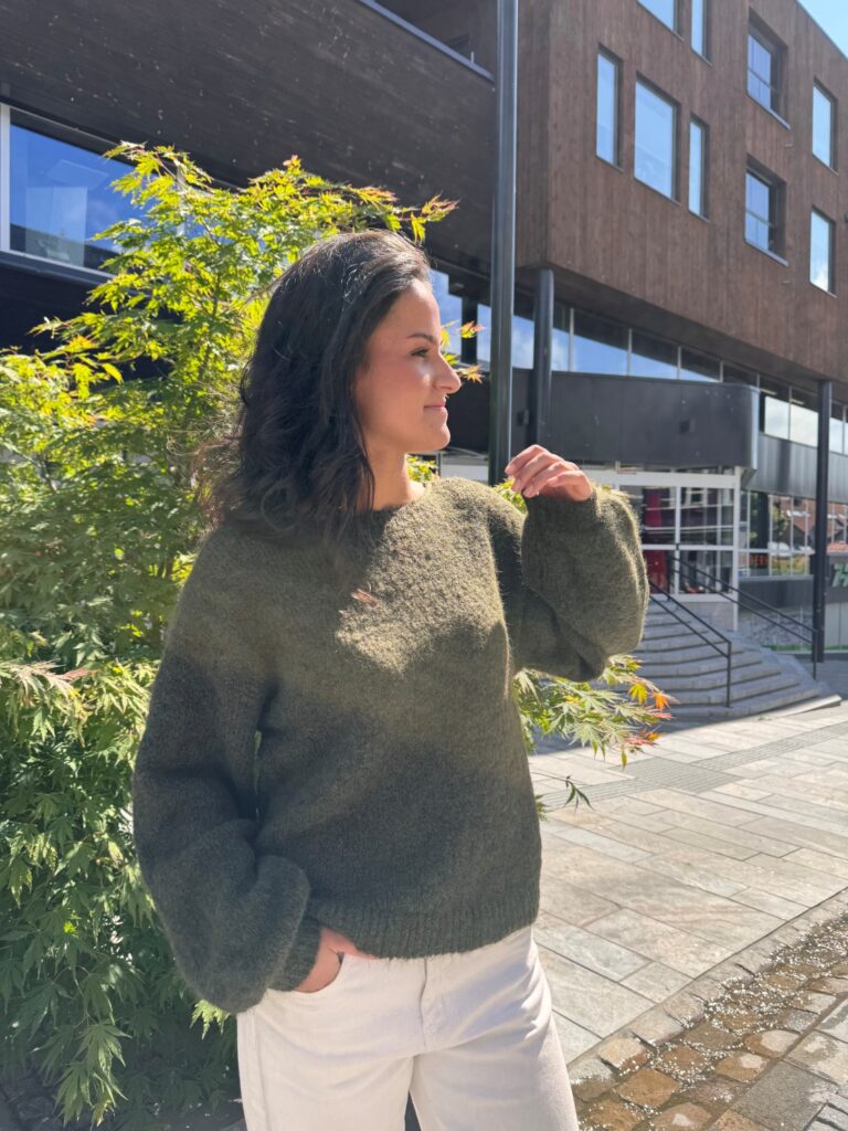 Vimarley pullover forest night/melange grønn noos