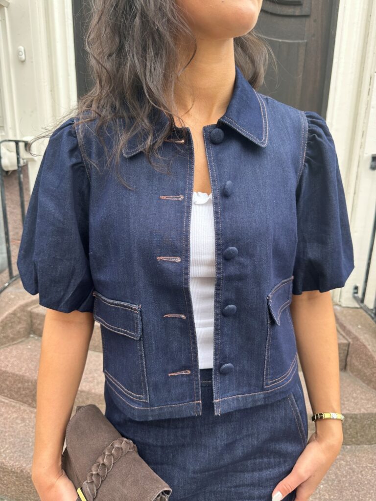 NUALETTA SS shirt 3012 dark blue denim blå