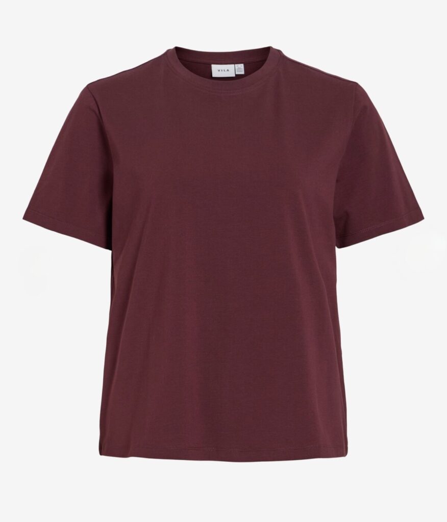 VINORA s/s t-shirt port royale brugunder