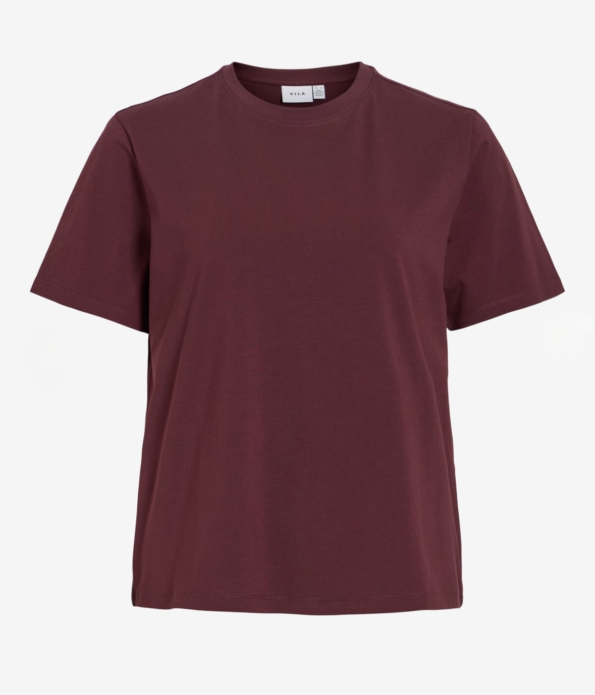 VINORA s/s t-shirt port royale brugunder
