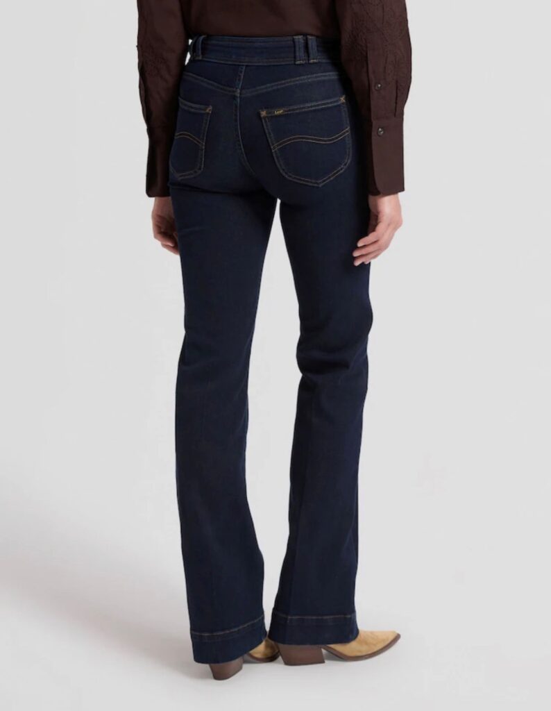 LEE Mid rise bootcut 70s LANA trances of dark mørk blå