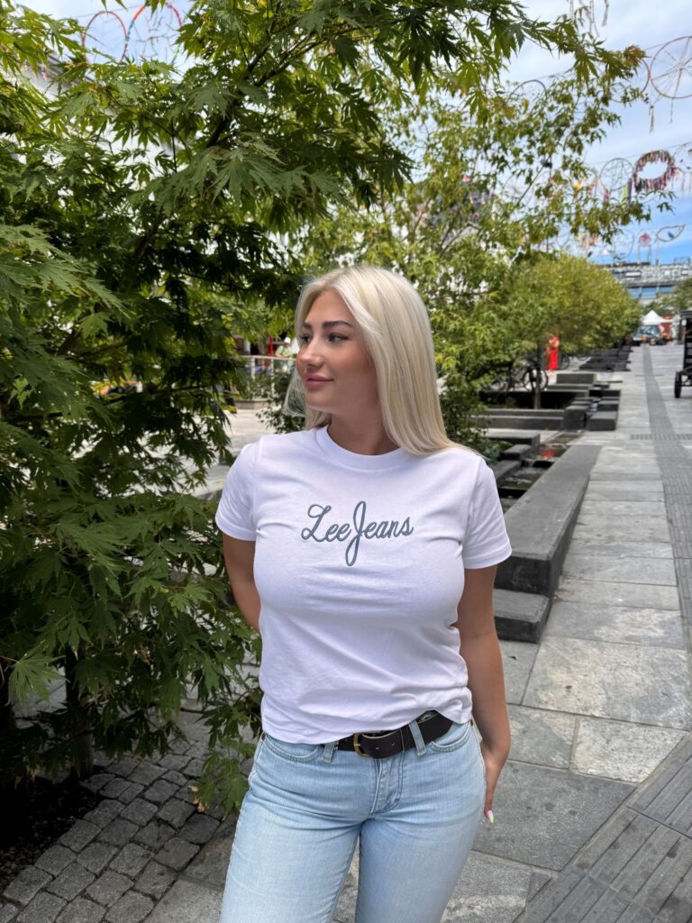 Lee jeans tshirt bright white