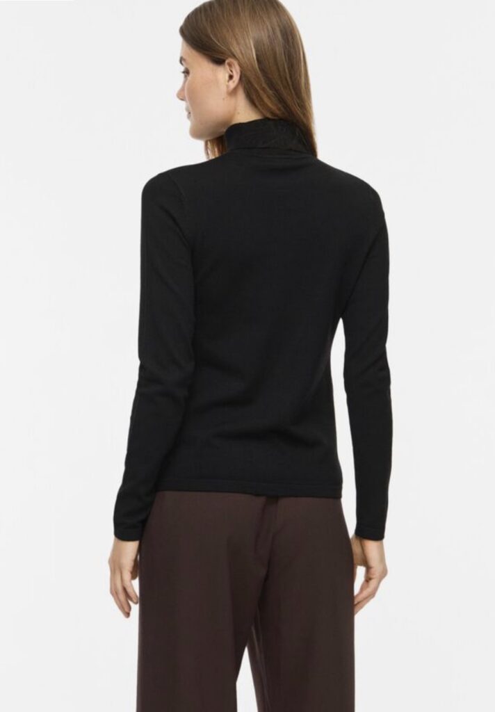 Vimalu rollneck L/S knit top noos svart
