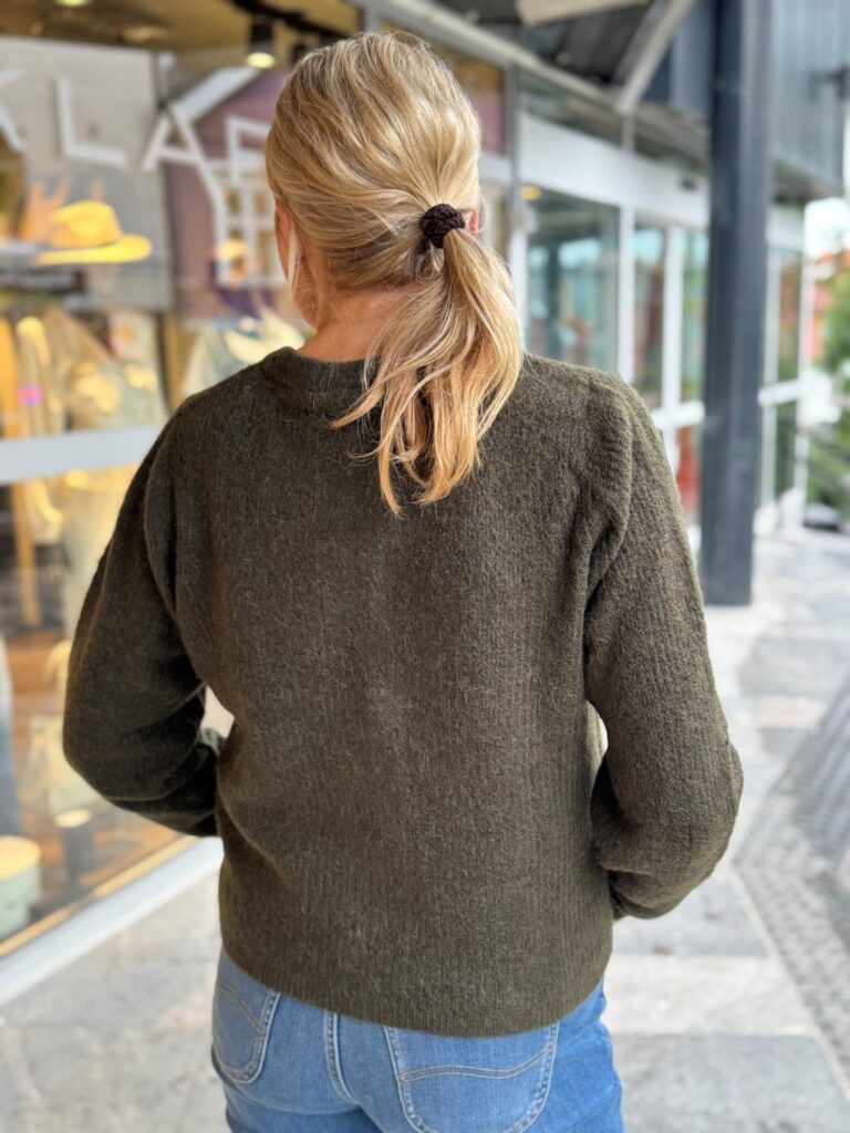 Vilory o-neck l/S knit cardigan -noos
