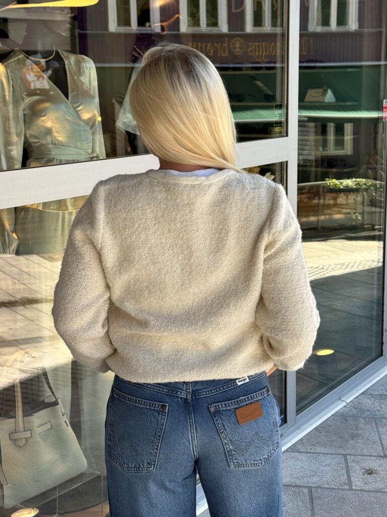 Vipigga o-neck knit jacket noos