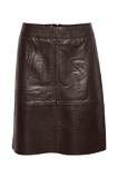 CUberta leather skirt coffee bean
