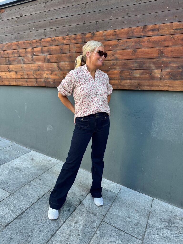 Pzdolores3/4sl blouse Birch