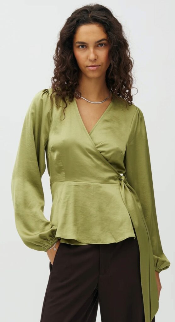 Quill Bibbim_m blouse grønn