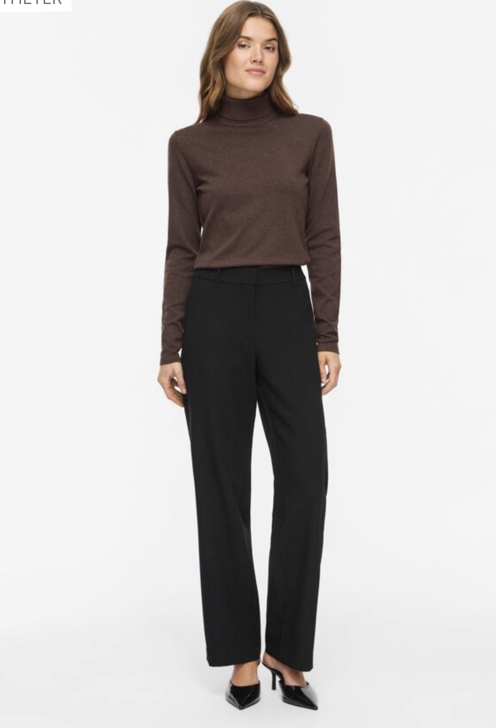 Vimalu rollneck L/S knit top noos coffee bean