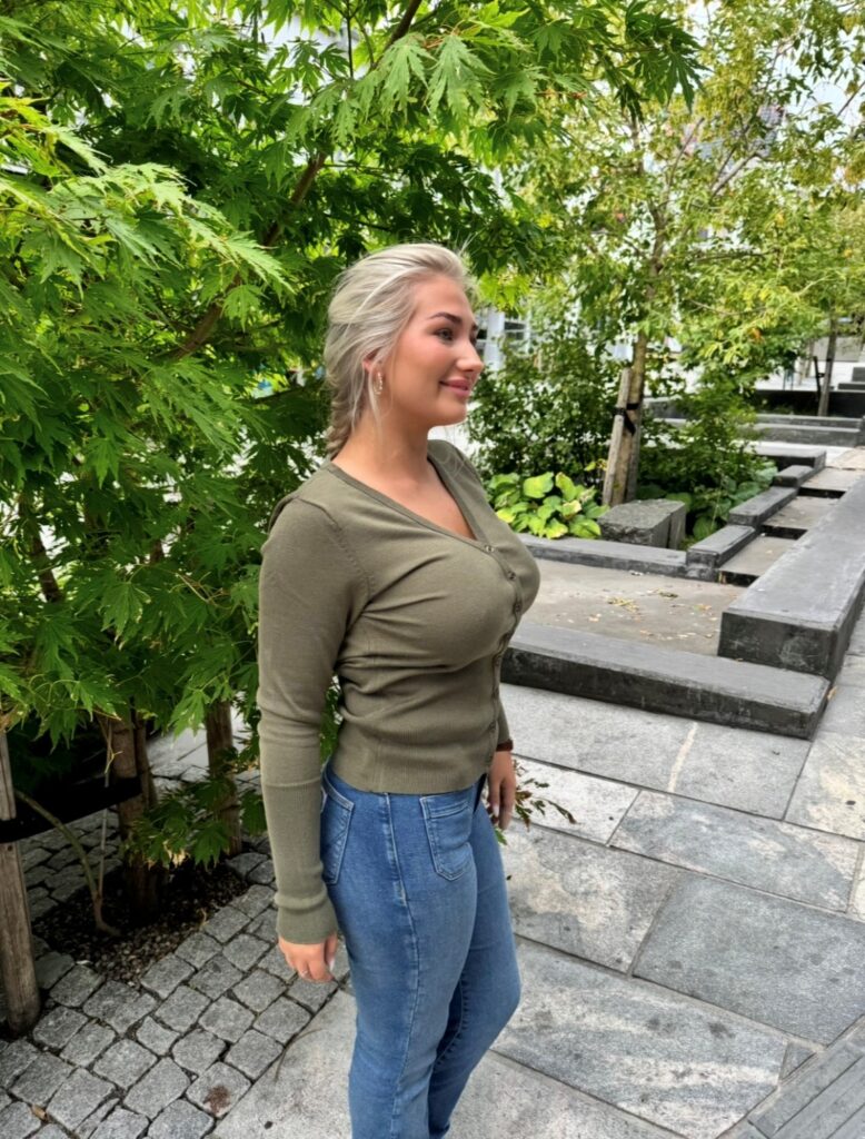 MillaSZ Slim Cardigan Grønn