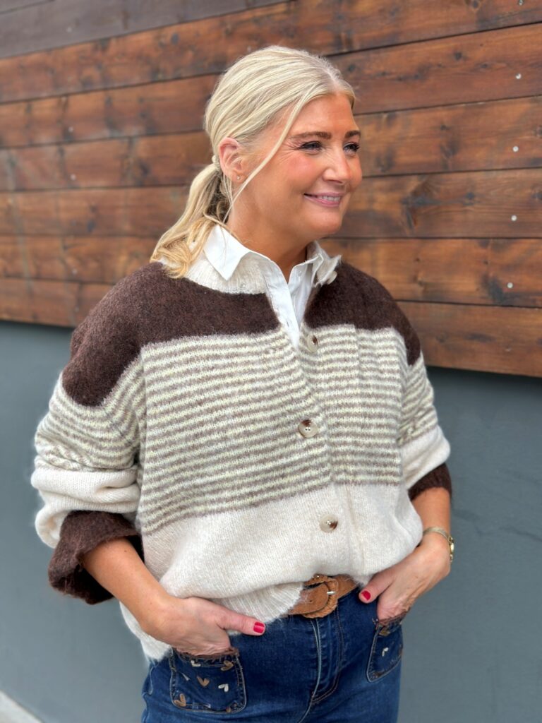 Imina Cardigan Brun