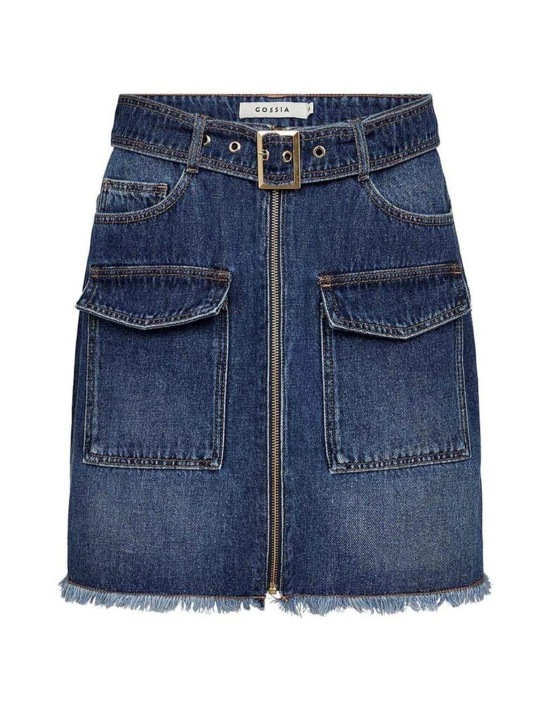 LizGO Skirt dark blue wash denim