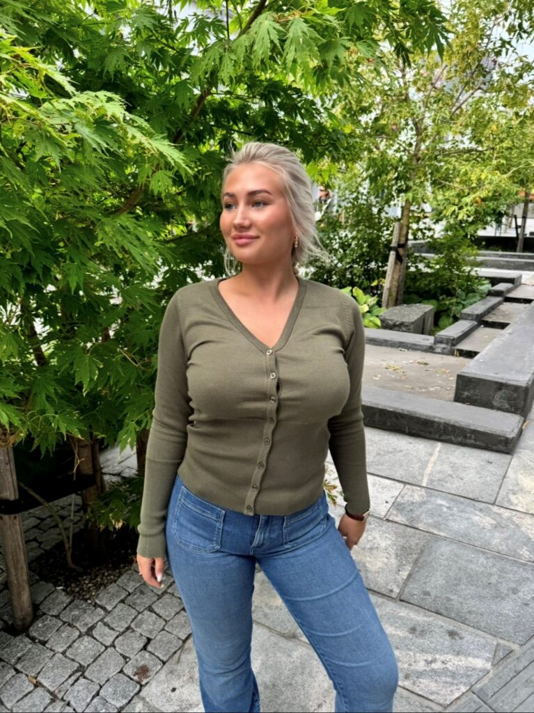MillaSZ Slim Cardigan Grønn