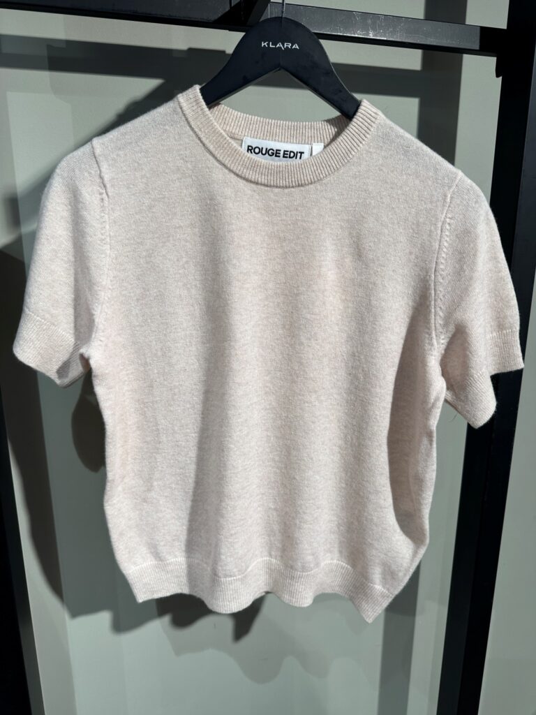 Roukate s/s O-neck knit soft melange
