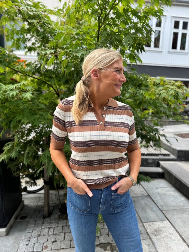 TristianaSZ Polo Pullover Striper