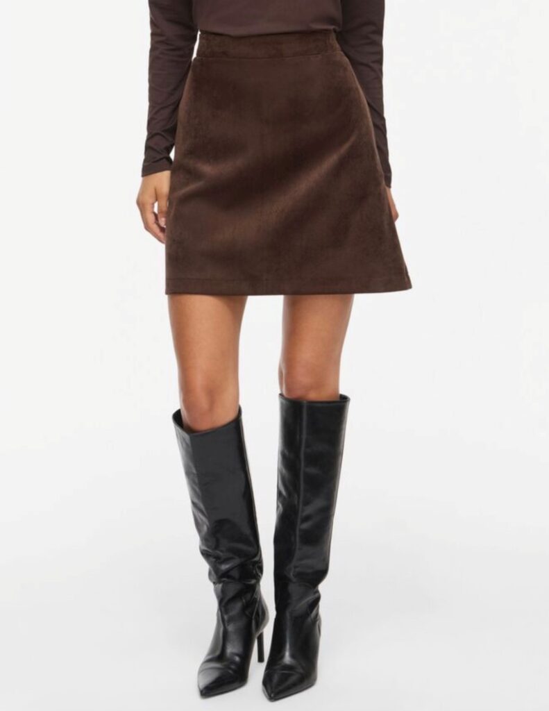 Vicourdie hw a_line skirt brun