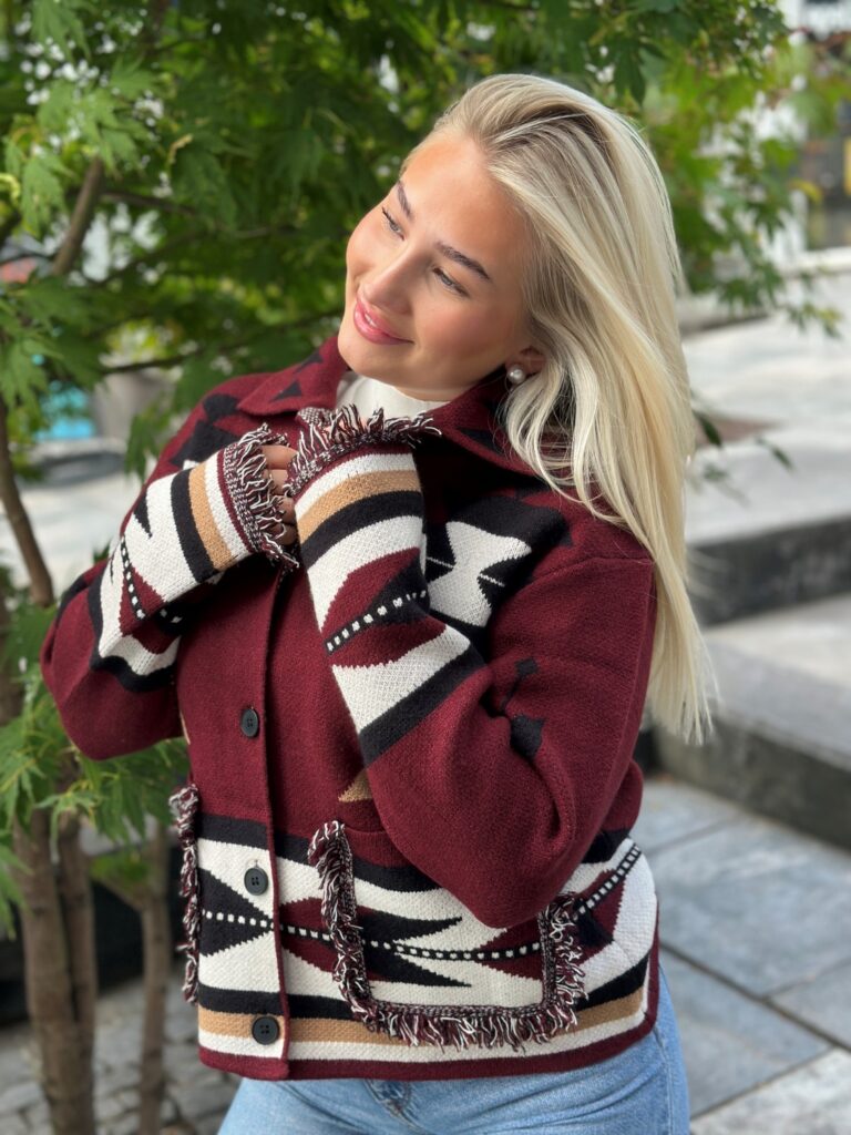 Betty Cardigan Bordeaux