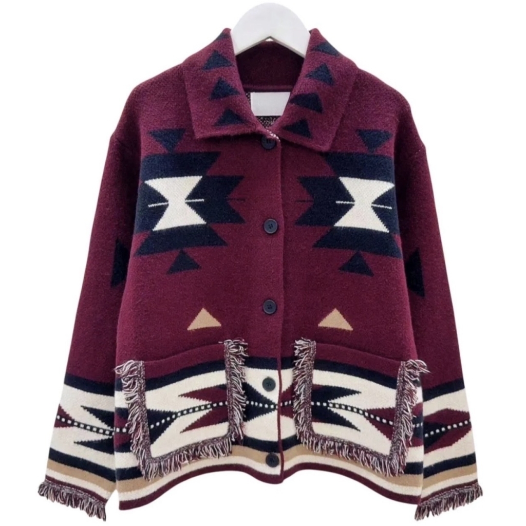 Betty Cardigan Bordeaux