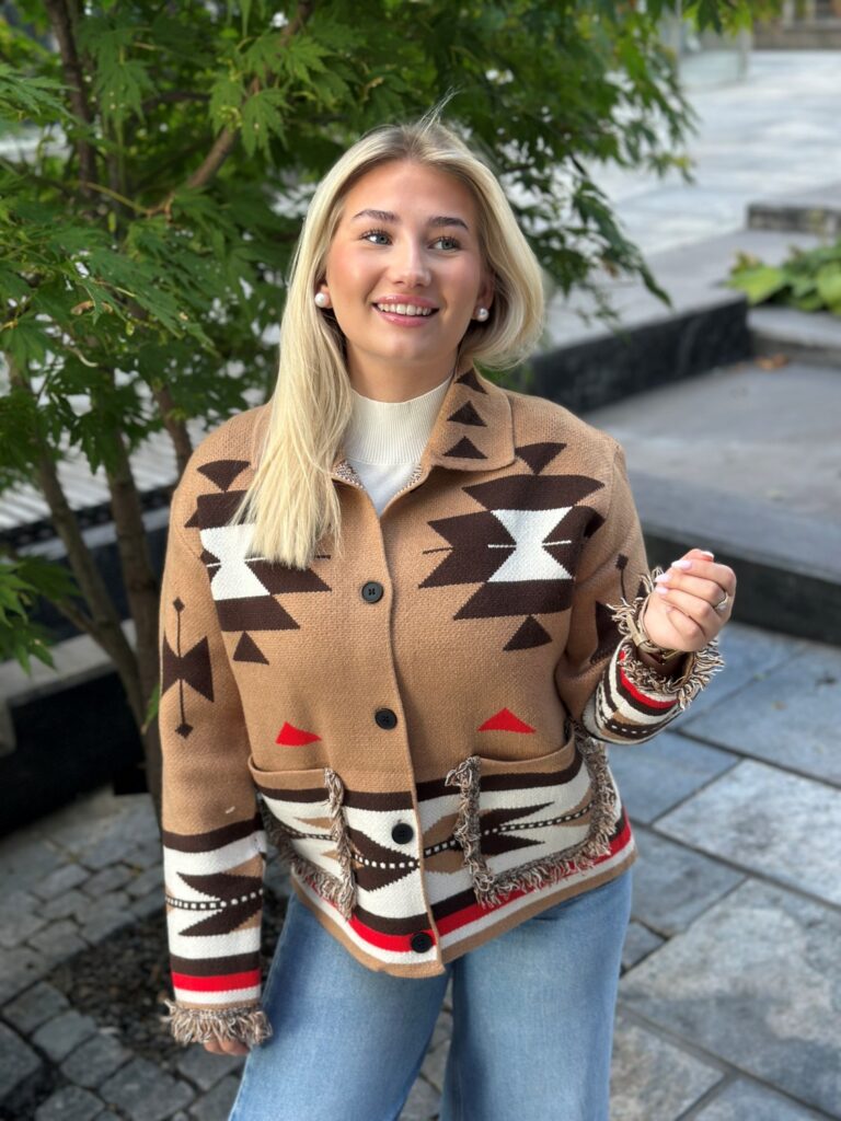 Betty Cardigan Camel