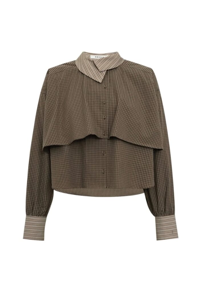 ChalineGO skjorte brown checks